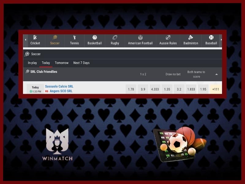 Football betting at WinMatch