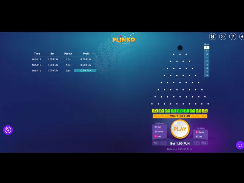 Plinko Spielelemente